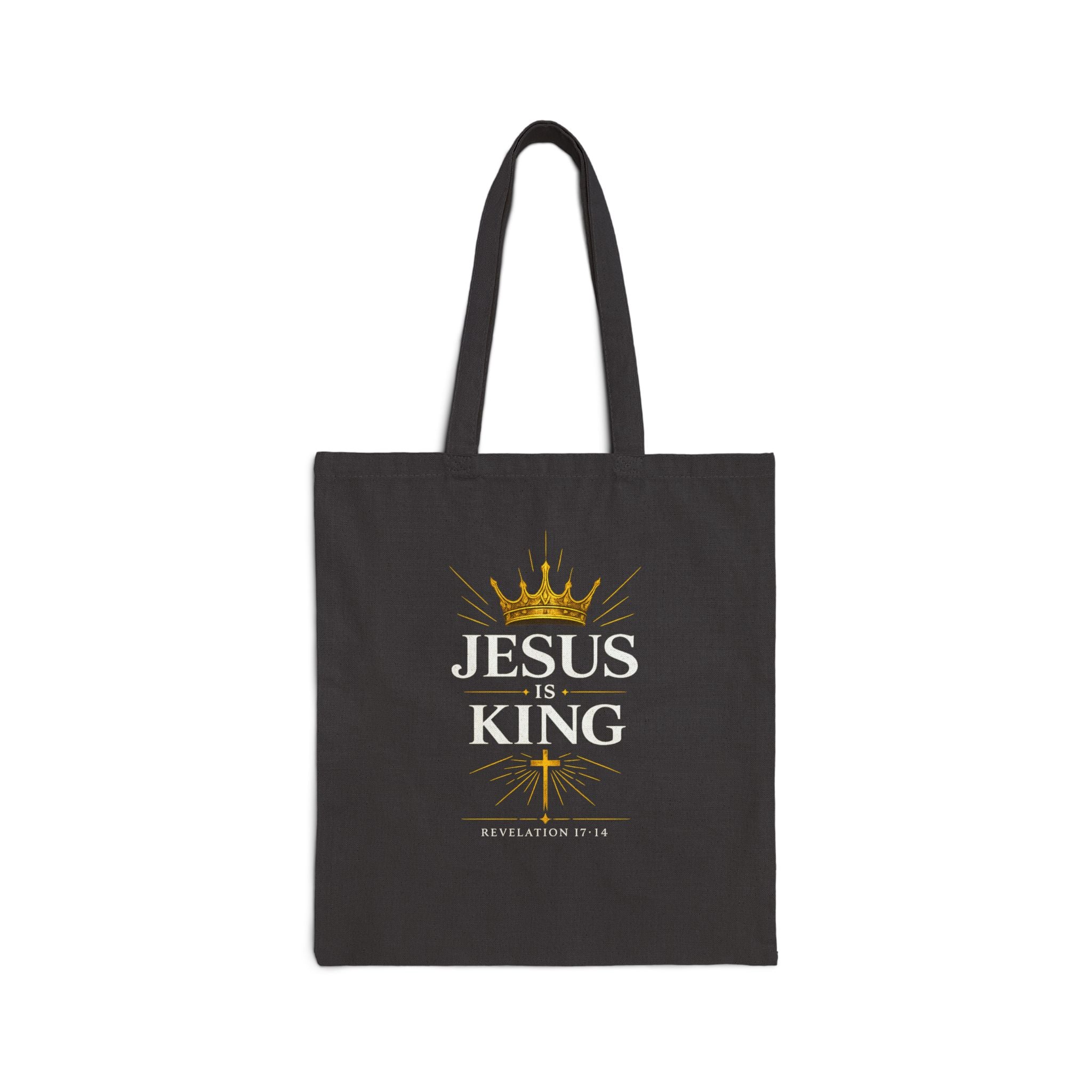 Jesus Is King Cotton Tote Bag