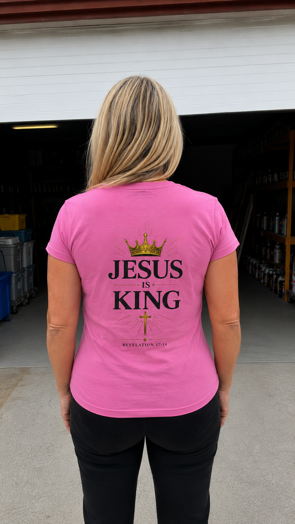 Jesus Is King V-Neck T-Shirt