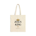 Jesus Is King Cotton Tote Bag